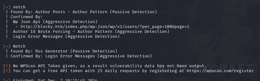 wpscan user