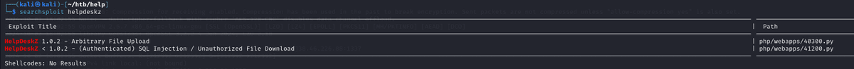 searchsploit