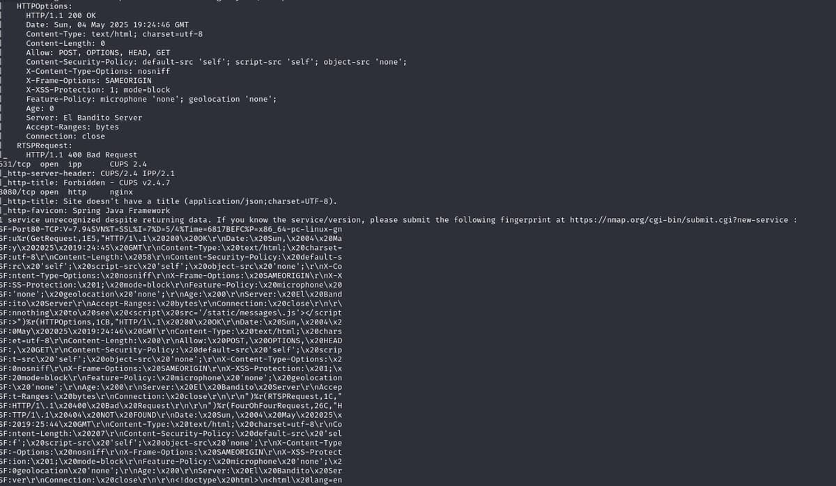 nmap ports p2