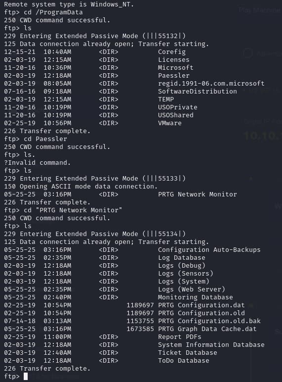 program data