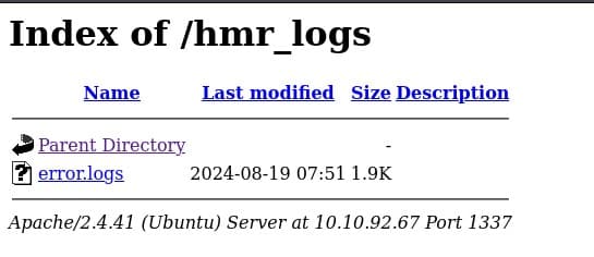 error logs