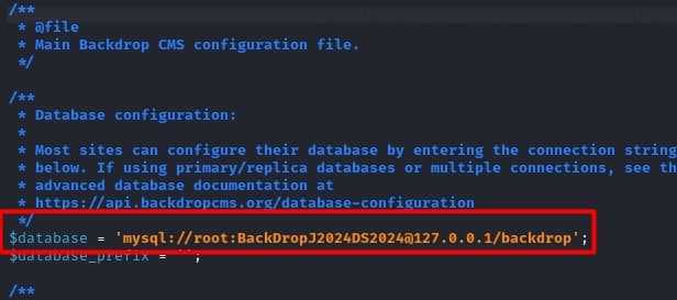 credenciales sql