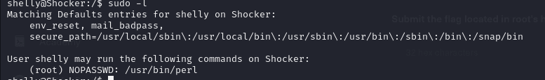 sudo -l