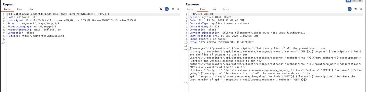 Burpsuite Response