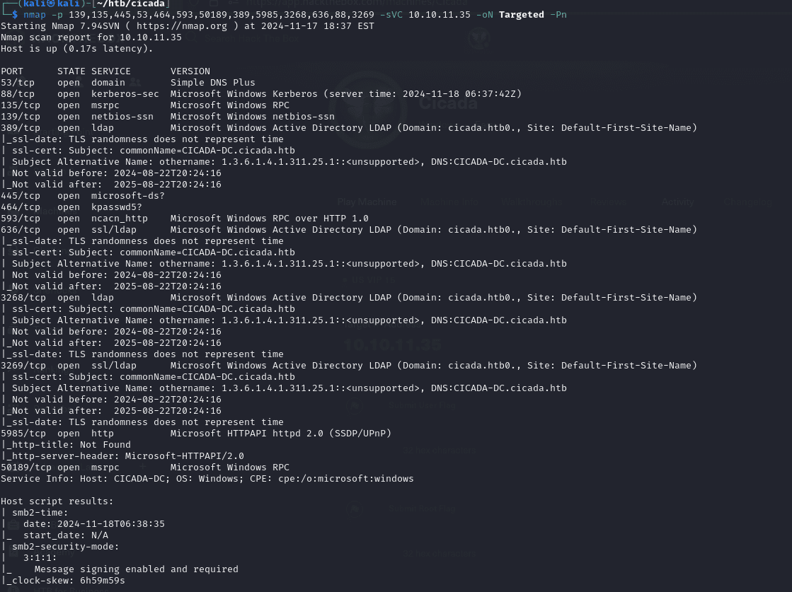 nmap ports