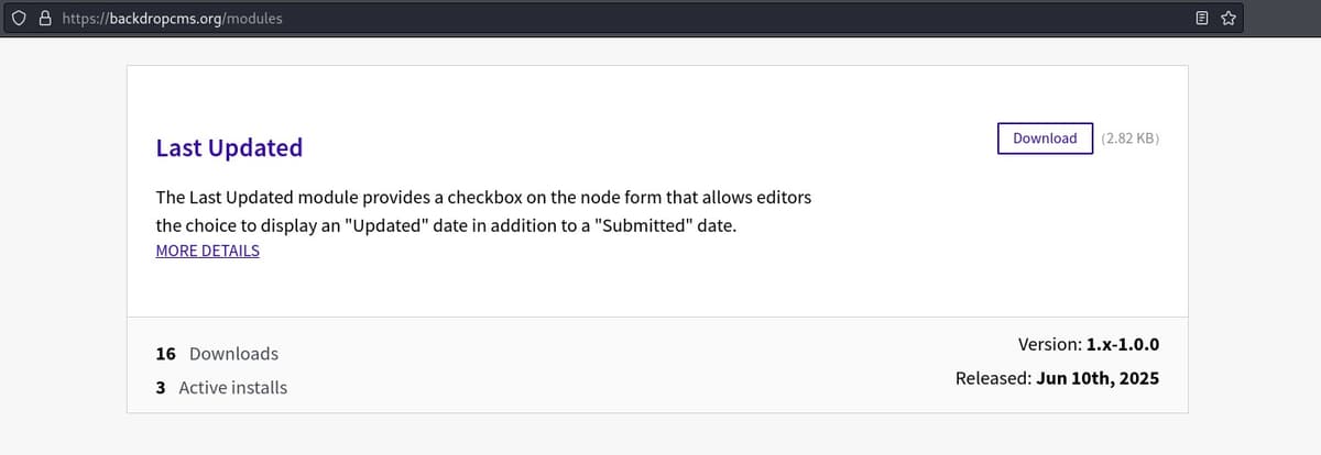 download module