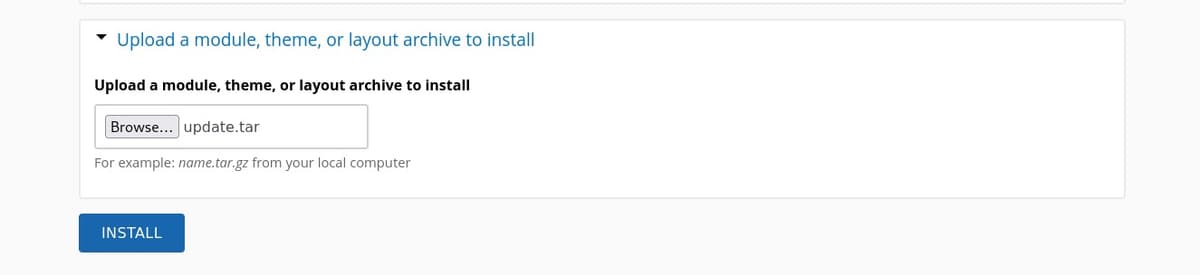 install module