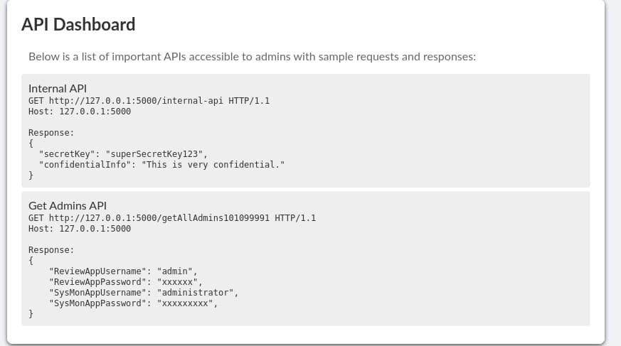 API